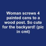 Woman picked up a rusty fan from a flea market, transformed it into a garden centerpiece