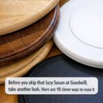 Woman sewed colorful beads onto old curtains. Just wait until you see them in the sunlight!