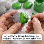 Lady fills a galvanized tub with rocks and floating lights. Everyone on my street keeps asking about this porch hack